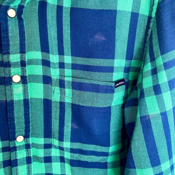 Chubbies Flip It & Reverse It Button Down Shirt Plaid Flamingo Print Mens LARGE - Picture 9 of 10